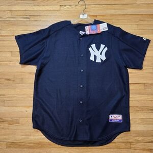 MLB Majestic Navy NWT New York Yankees Baseball Jersey Size XL